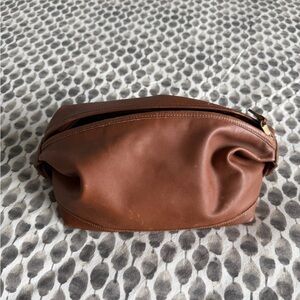 Vintage Coach Men's Chestnut Brown Leather Dopp Kit
